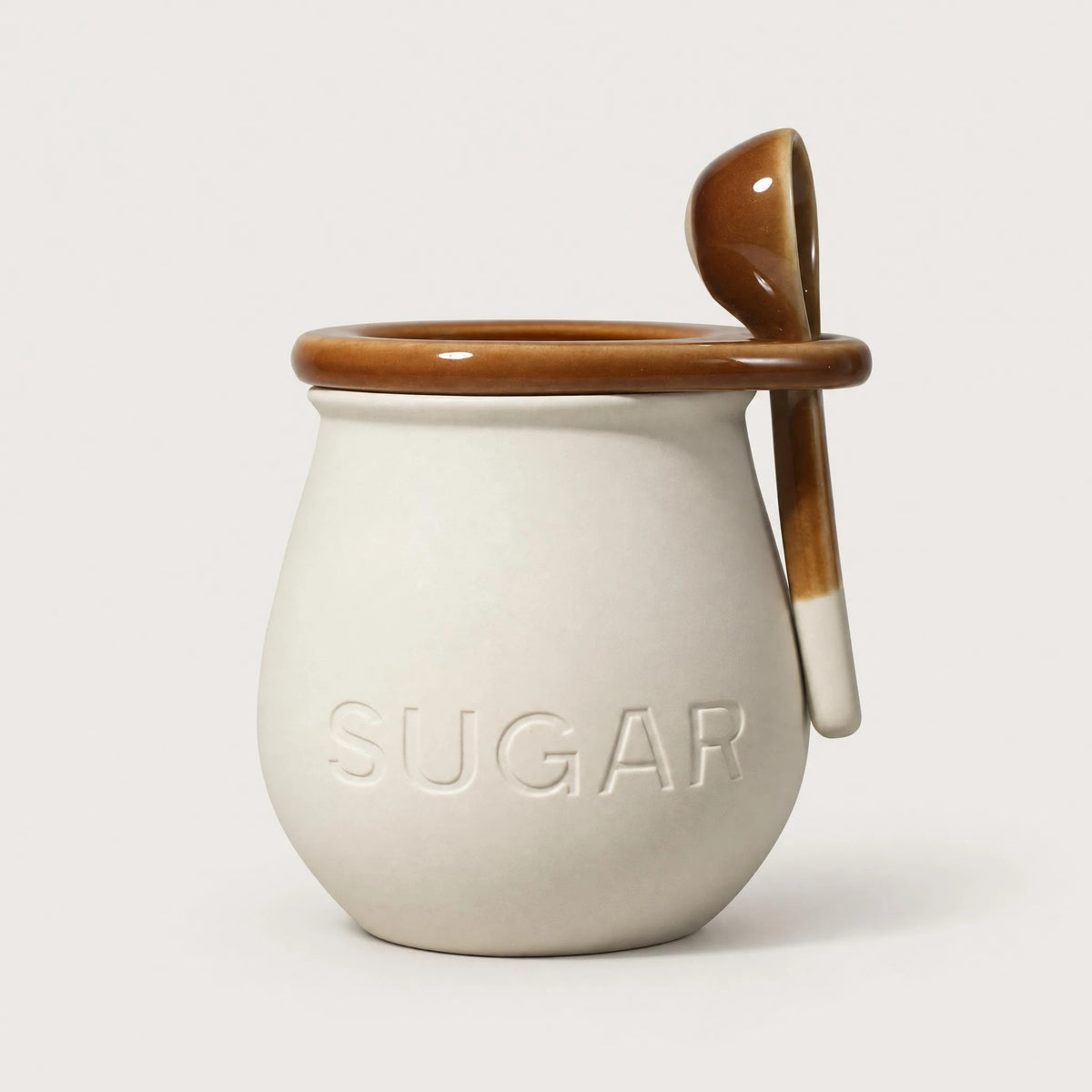 Cukierniczka ceramiczna 450 ml z łyżeczką i pokrywką
