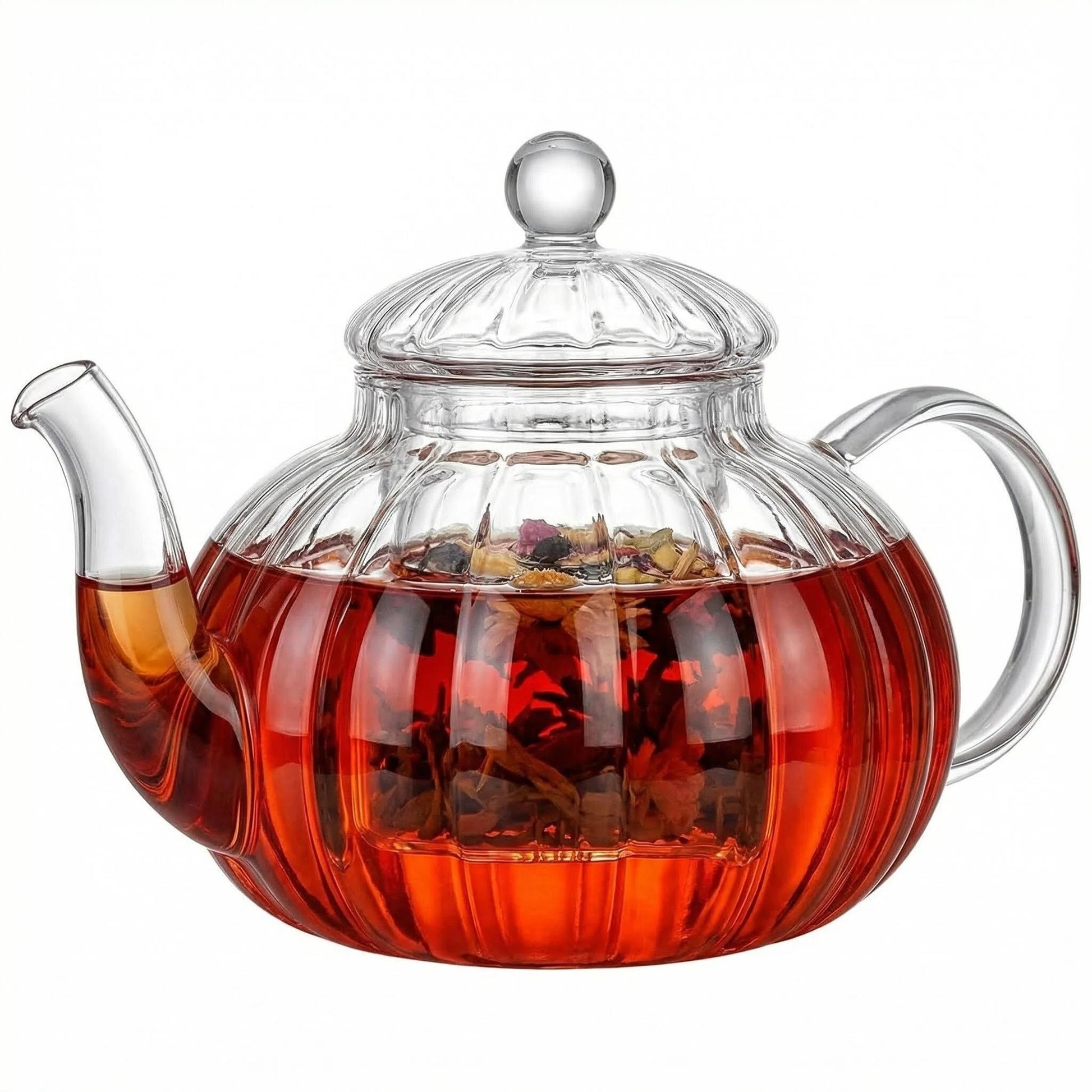 Dzbanek Szklany Dynia 1L z Zaparzaczem do Herbaty